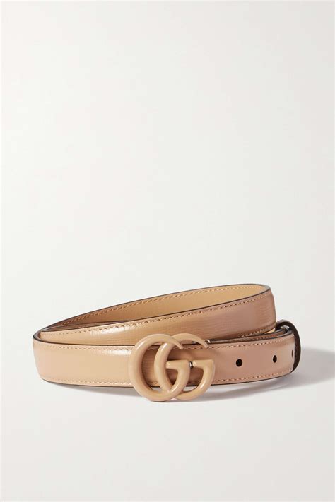 gucci rose beige leather belt